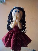Boneca magrela de biscuit