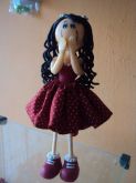 Boneca magrela de biscuit
